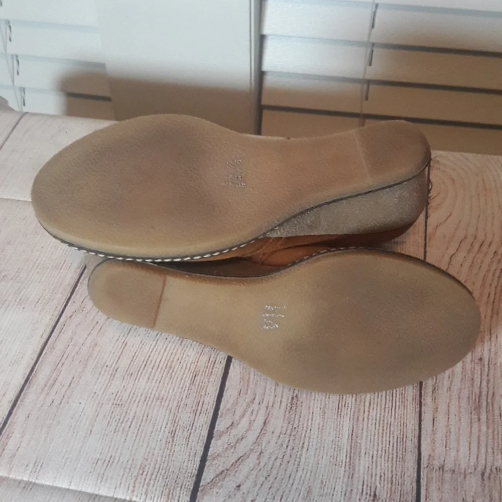 J. Crew made in Italy suede wedge booties size 7